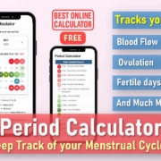 period calculator, best free period tracker, period predictor, period calendar, menstrual cycle calculator