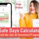 Safe days calculator, Safe days for not getting pregnant, Rhythm method calculator, Natural birth control